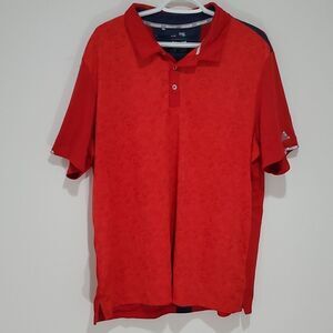 Adidas red XL climachill athletic short sleeve polo